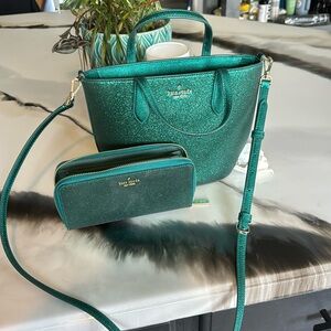 Kate spade sparkle ✨ purse. Pretty green!